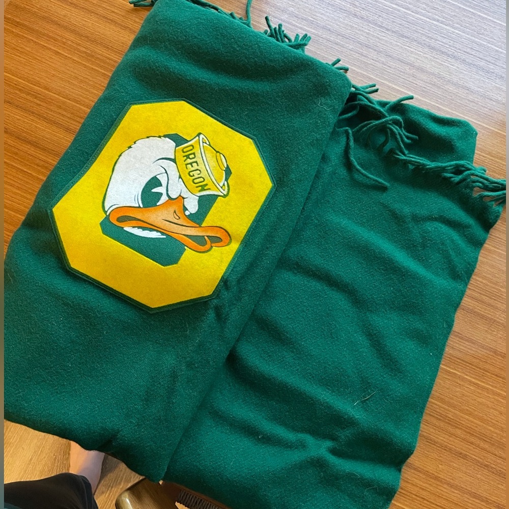Vintage Oregon Ducks Pendleton Stadium Blanket
